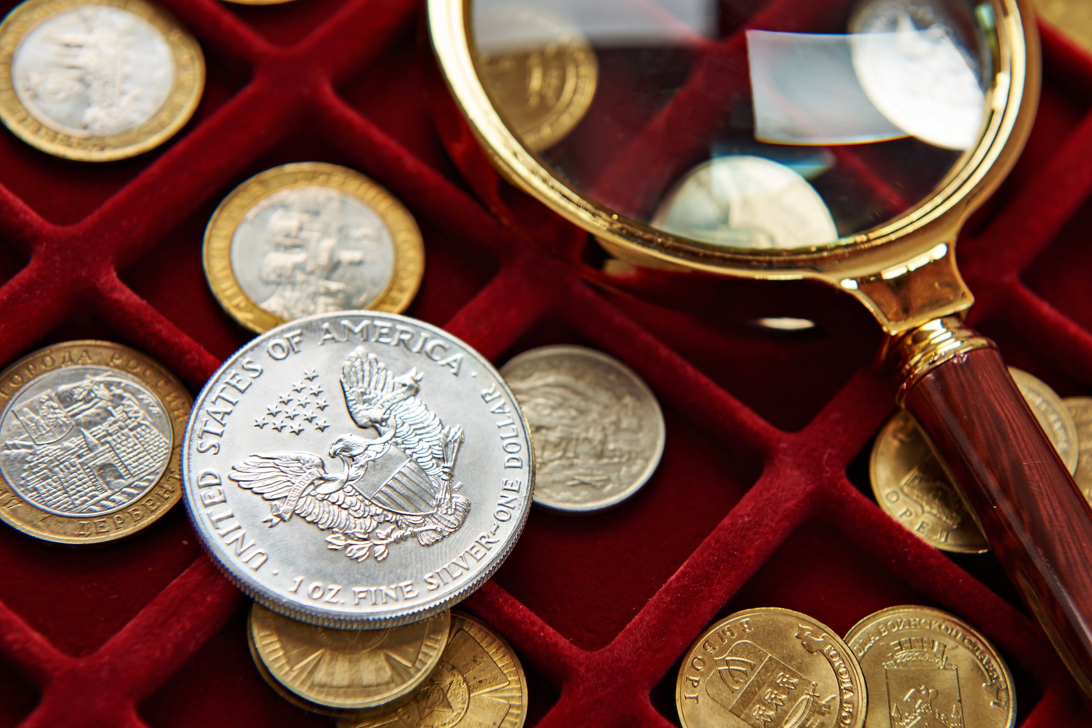 American silver dollar